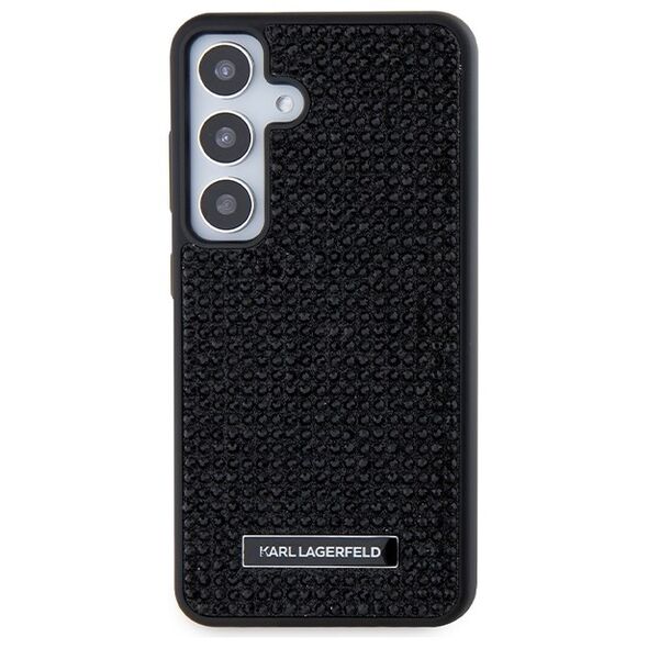Karl Lagerfeld case for Samsung Galaxy S24 Plus KLHCS24MHDSPRK black HC RHINESTONE LOGO METAL PLATE 3666339241889