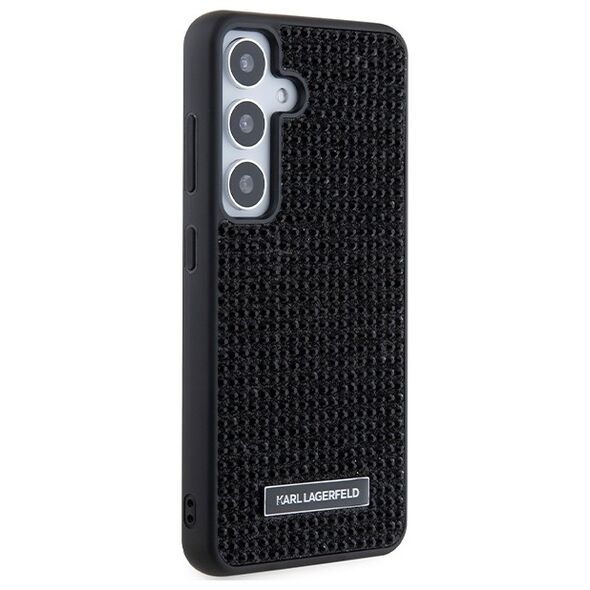 Karl Lagerfeld case for Samsung Galaxy S24 Plus KLHCS24MHDSPRK black HC RHINESTONE LOGO METAL PLATE 3666339241889