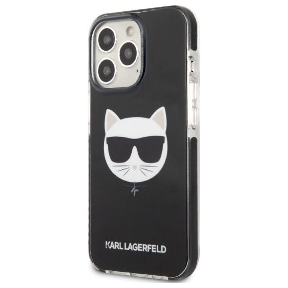 Karl Lagerfeld case for iPhone 13 Pro KLHCP13LTPECK black hard case Iconic Choupette Head 3666339048501