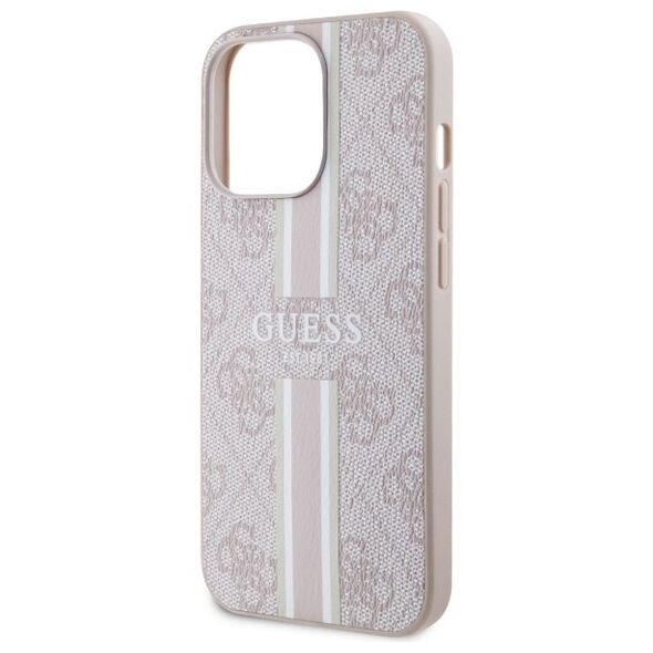 Guess case for iPhone 13 Pro 6,1&quot; GUHMP13LP4RPSP pink harcase Magsafe 4G Printed Stripes 3666339119850