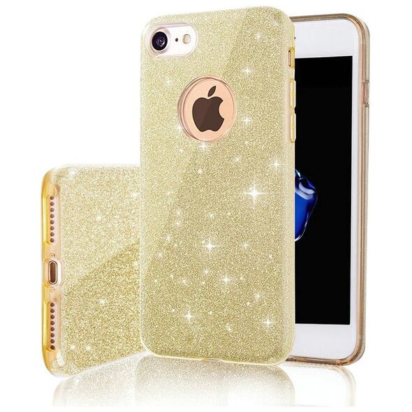 Glitter 3in1 case for Samsung Galaxy A21s gold 5900495857088
