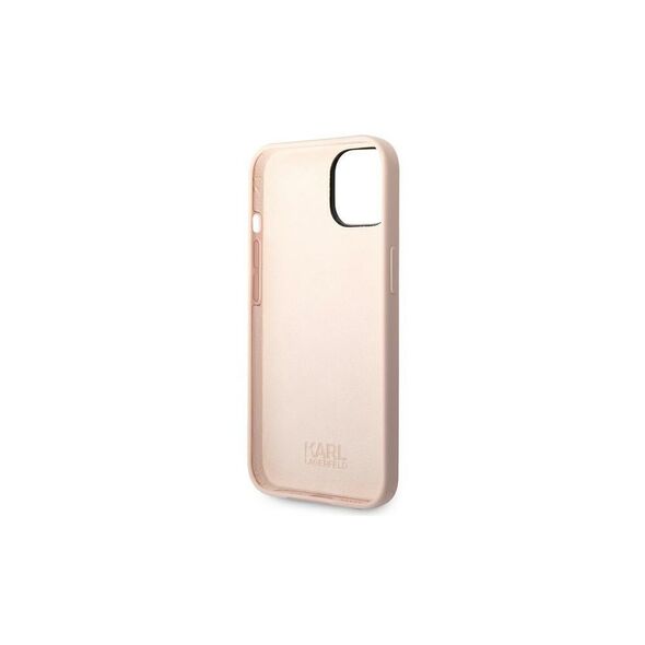 Karl Lagerfeld case for iPhone 14 Pro 6,1&quot; KLHCP14LSLCTPI hardcase light rose Silicone Choupette Body 3666339076658