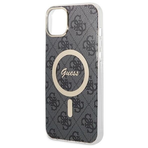 Guess set Case + Charger for iPhone 14 Pro Max 6,7&quot; GUBPP14XH4EACSK black BP Magsafe Case + Charger 4G 3666339102845