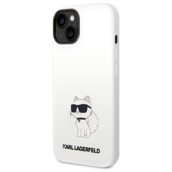 Karl Lagerfeld case for iPhone 14 Plus 6,7&quot; KLHCP14MSNCHBCH white HC Silicone NFT Choupette 3666339086770