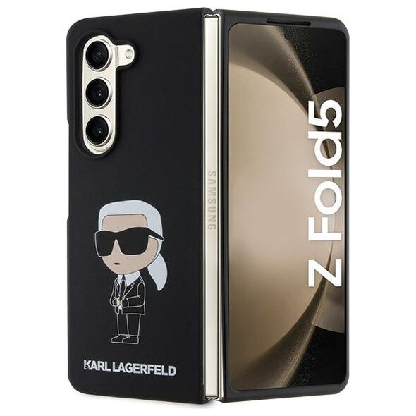 Karl Lagerfeld case for Z Fold5 KLHCZFD5SNIKBCK black Silicone Ikonik 3666339174064