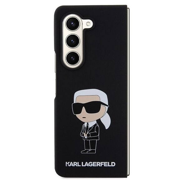 Karl Lagerfeld case for Z Fold5 KLHCZFD5SNIKBCK black Silicone Ikonik 3666339174064