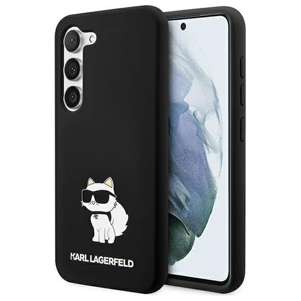 Karl Lagerfeld case for Samsung Galaxy S24 Plus KLHCS24MSNCHBCK black HC SILICONE NFT CHOUPETTE 3666339242336