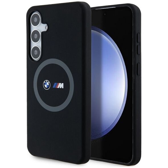 BMW case for Samsung Galaxy S24+ black M Silicone Printed Ring MagSafe 3666339242909