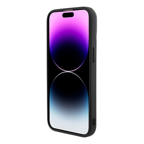 Guess case for iPhone 14 Pro Max 6,7&quot; GUHMP15XHGCFSEK black HC MAGSAFE GCUBE PU STRIPE 3666339194734