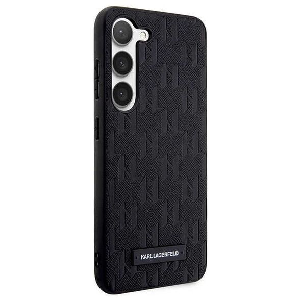 Karl Lagefeld case for Samsung Galaxy S23 Plus KLHCS23MSAKLHPK black HC Saffiano Mono Logoplate 3666339117924