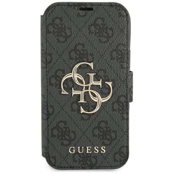 Guess case for iPhone 13 Pro / 13 6,1&quot; GUBKP13L4GMGGR grey book case 4G Big Metal Logo 3666339032586