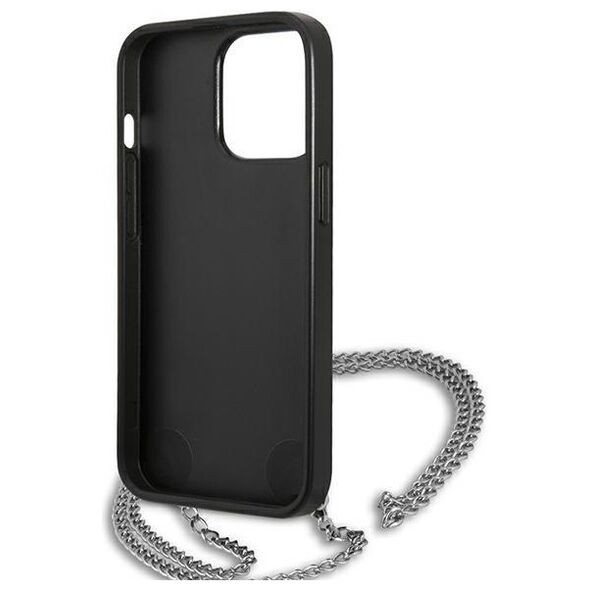 Karl Lagerfeld case for iPhone 13 Pro KLHCP13LPMK black hard case Chain Logo 3666339049942