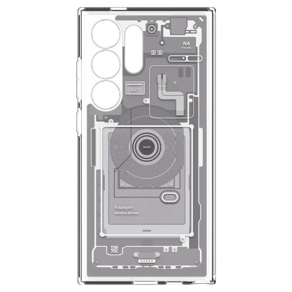 Spigen Husa pentru Samsung Galaxy S24 Ultra - Spigen Ultra Hybrid Zero One - White 8809971221795 έως 12 άτοκες Δόσεις