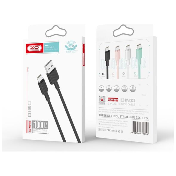 XO cable NB156 USB - USB-C 1,0 m 2,4A pink 6920680871889