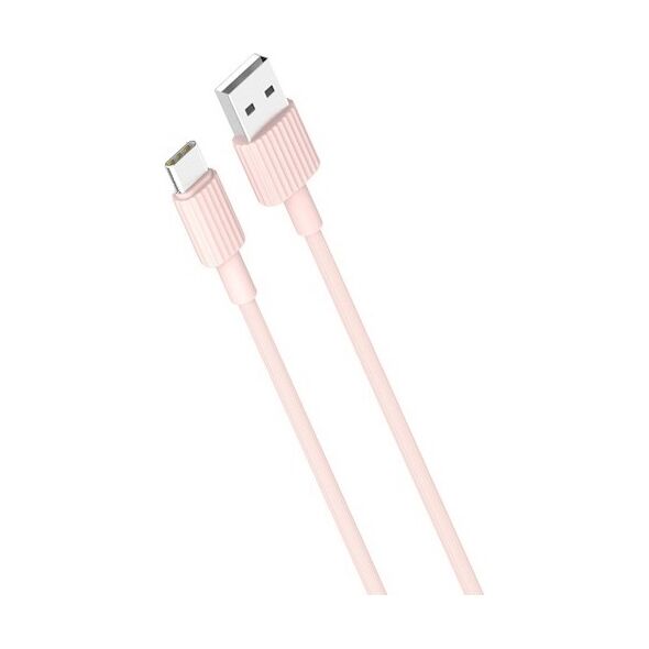 XO cable NB156 USB - USB-C 1,0 m 2,4A pink 6920680871889