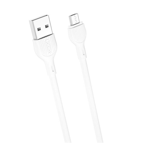 XO cable NB200 USB - microUSB 1,0m 2.1A white 6920680878130