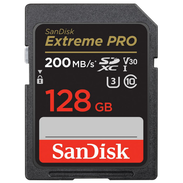 SanDisk memory card 128GB Extreme Pro SDXC C10 V30 UHS-I U3 6196591886340