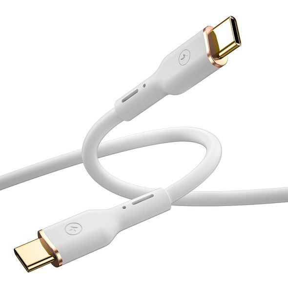 WIWU cable YQ02 USB-C - USB-C 100W 1,2m white 6976195096491