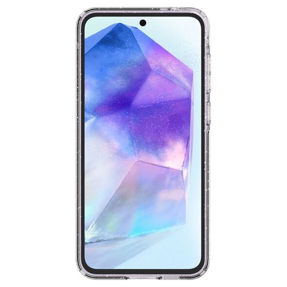 Spigen Huse pentru Samsung Galaxy A55 5G - Spigen Liquid Crystal Glitter - Crystal Quartz 8809971224512 έως 12 άτοκες Δόσεις