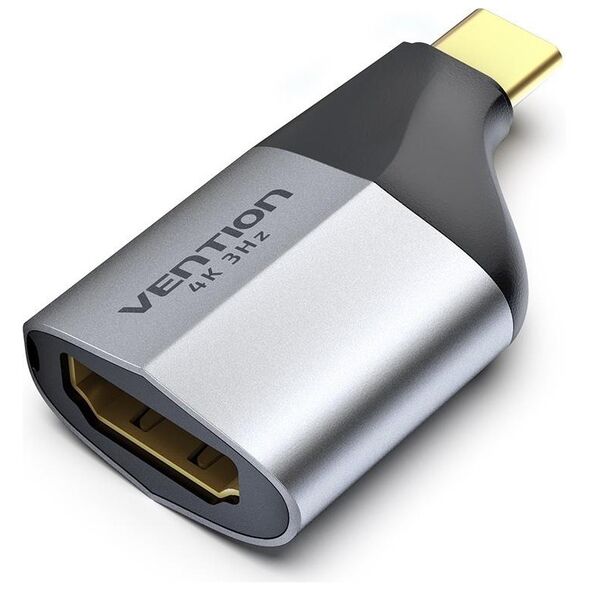 VENTION Type-C to HDMI Adapter Gray Aluminum Alloy Type (TCDH0) (VENTCDH0) έως 12 άτοκες Δόσεις