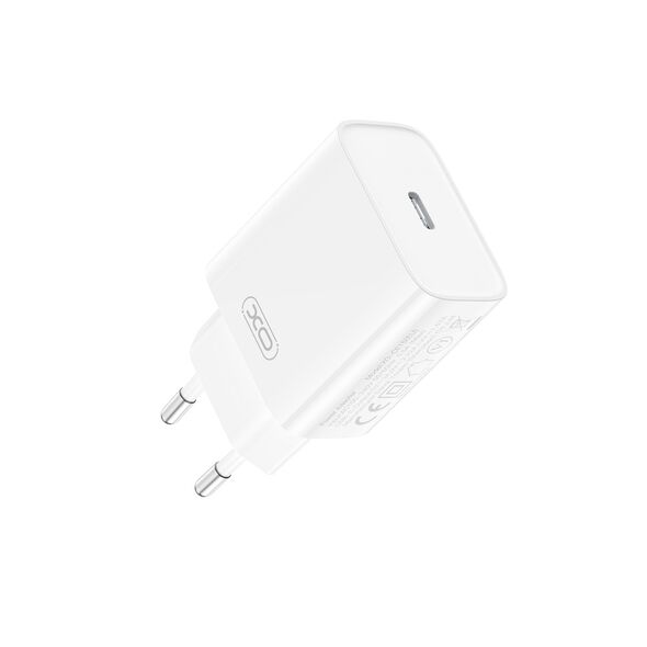 XO wall charger CE15 PD 20W 1x USB-C white + USB-C - USB-C cable 6920680846252