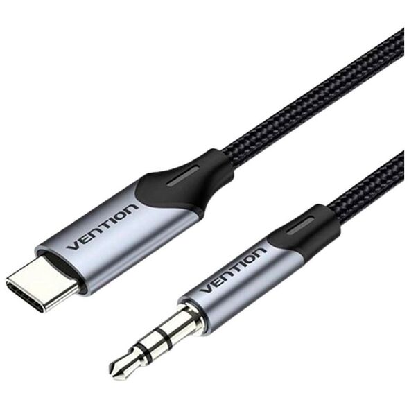 VENTION Type-C Male to 3.5mm Male Cable 1.5M Gray Aluminum Alloy Type (BGKHG) (VENBGKHG) έως 12 άτοκες Δόσεις
