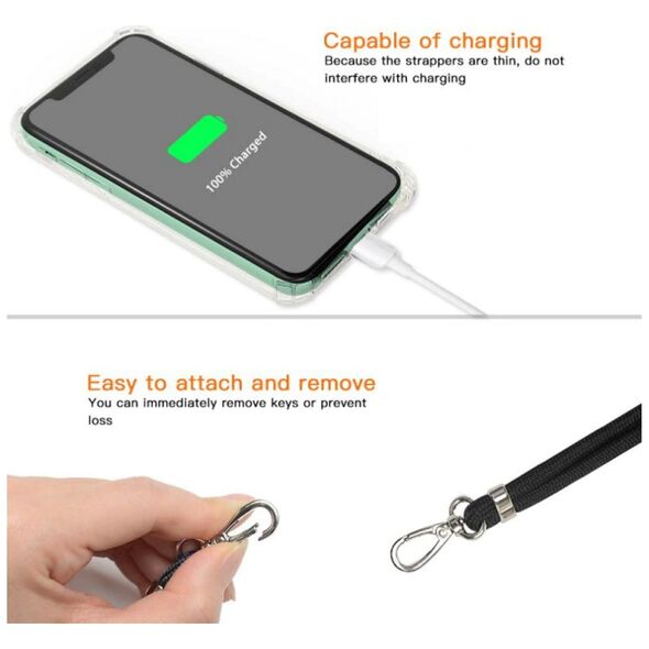 Universal neck strap for phones red 5900495928238