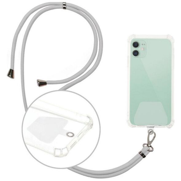 Universal neck strap for phones grey 5900495928290