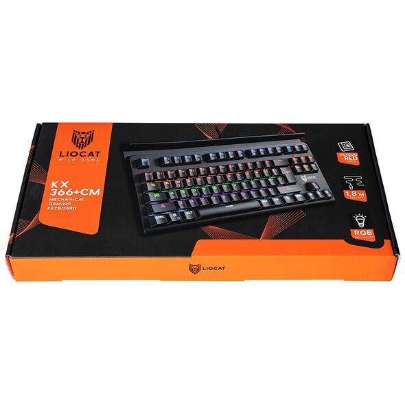 Liocat gaming keyboard KX 366+ CM mechanical black 5907691901270