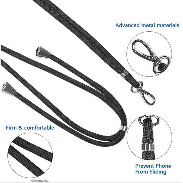 Universal neck strap for phones black 5900495928221