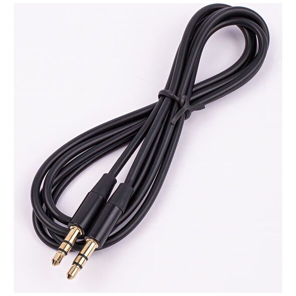Maxlife audio cable jack 3.5 mm - jack 3.5 mm 1m black 5900495594716