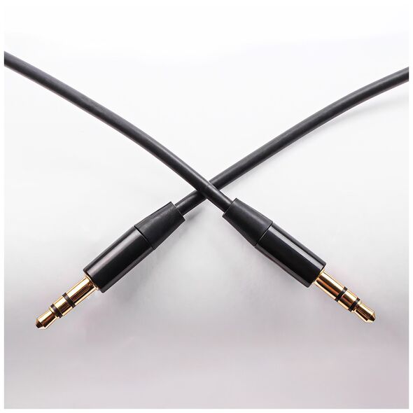 Maxlife audio cable jack 3.5 mm - jack 3.5 mm 1m black 5900495594716