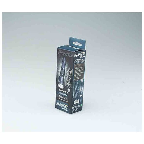 Bormann pro Bpr6005 Bormann pro Bpr6005 Φακός Επαναφορτιζόμενος 600lm 029977 έως 12 Άτοκες Δόσεις