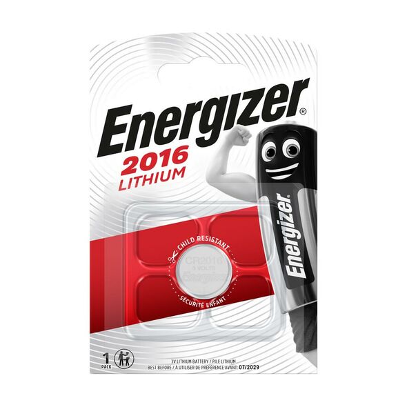 Energizer Buttoncell Lithium Energizer CR2016 3V Τεμ. 1 26373 7638900083002