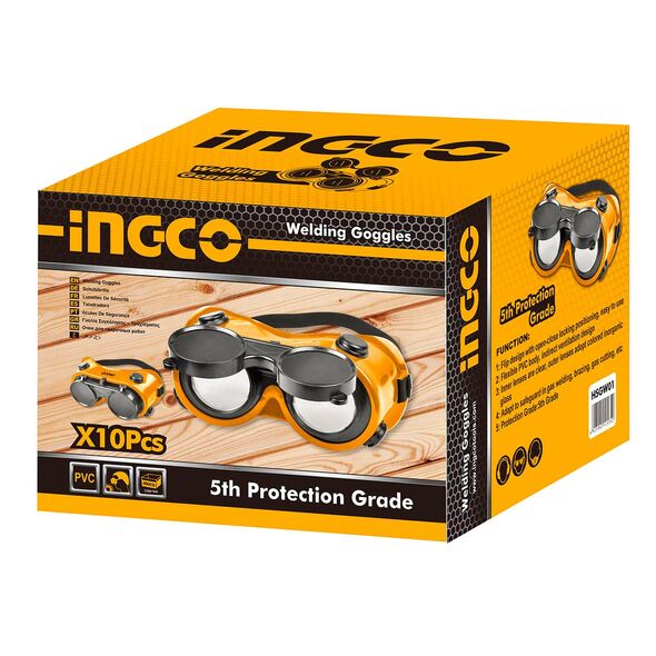 Ingco Γυαλιά Διπλά Προστασίας - Κλαπέ Hsgw01 6925582112955 έως 12 Άτοκες Δόσεις
