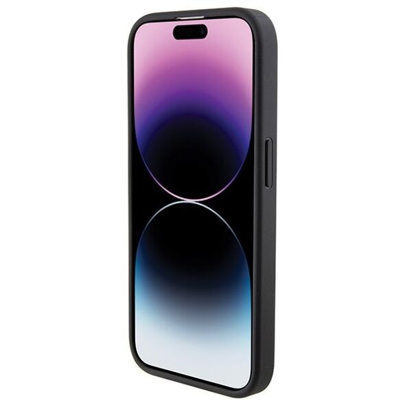 Karl Lagerfeld case for iPhone 15 Pro 6,1&quot; KLHCP15LPQKPMK black HC QUILTED K PATTERN 3666339165055
