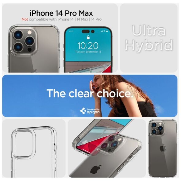 Spigen case Ultra Hybrid for Samsung Galaxy S23 Ultra crystal clear 8809896740241