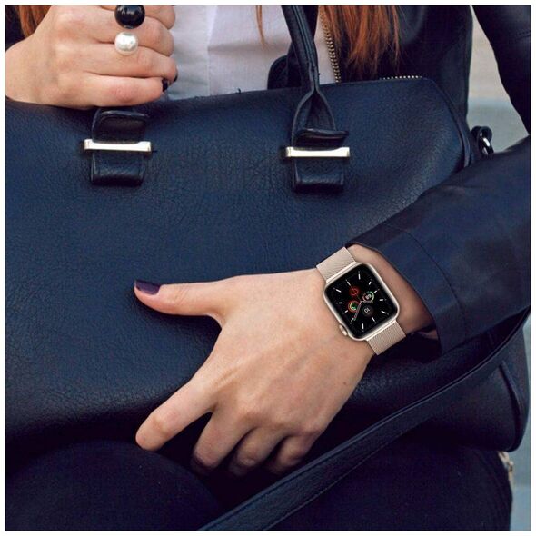 Strap APPLE WATCH 1 / 2 / 3 / 4 / 5 (38 / 40mm) Tech-Protect Milaneseband gold 5906735412901