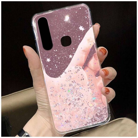 Case IPHONE 13 Sequins Glue Glitter Case pink 5904161117414