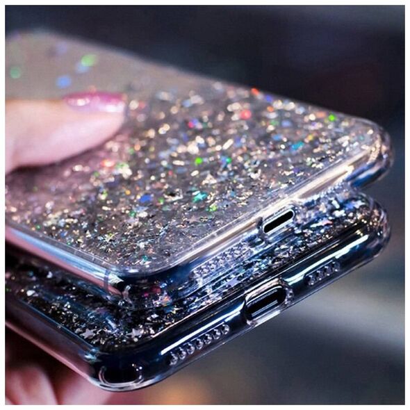 Case IPHONE 13 Sequins Glue Glitter Case pink 5904161117414