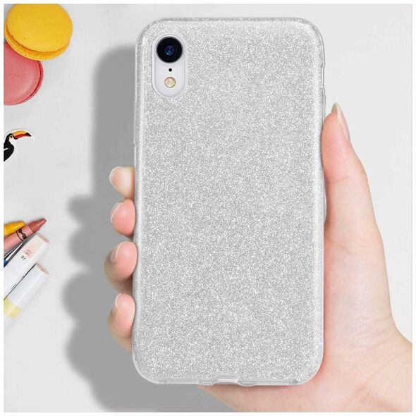 Case MOTOROLA MOTO E7 POWER Glitter silver 5904161119494