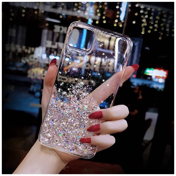 Case XIAOMI REDMI 10 Sequins Glue Glitter Case transparent 5904161122319
