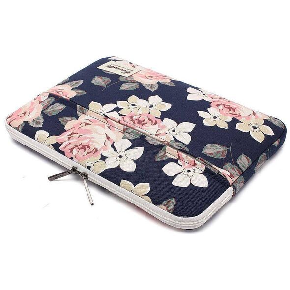 Case Canvaslife Sleeve Laptop 13" - 14" Navy Rose pattern 0795787711200
