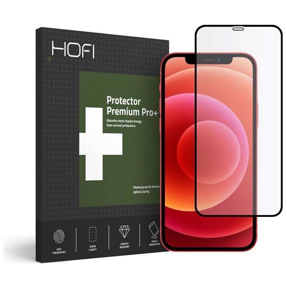 Tempered Glass 5D IPHONE 12 PRO Hofi Full Pro+ black 0795787713976
