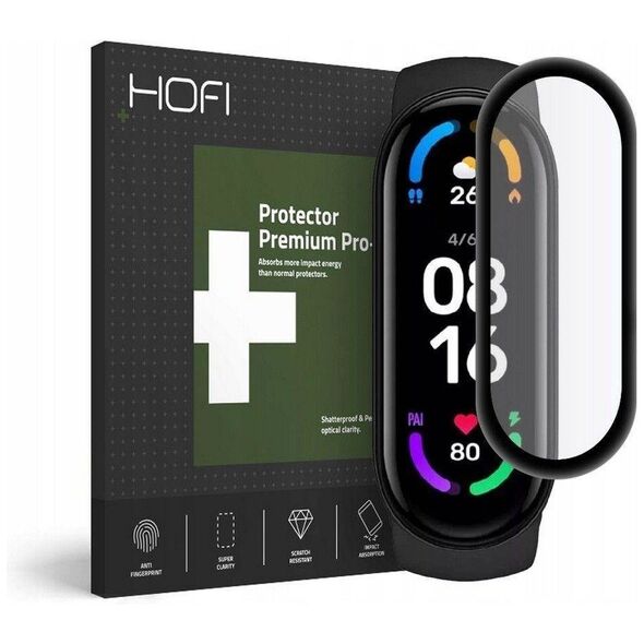 Hybrid Glass XIAOMI MI BAND 6 / 6 NFC HOFI Hybrid Glass black 6216990211843