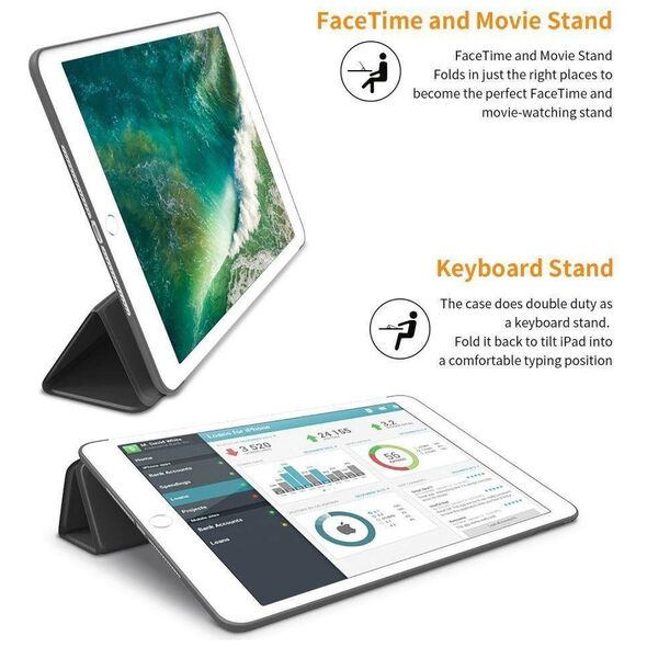 Case APPLE IPAD AIR 9.7 (2gen) Tech-Protect SmartCase black 60606068