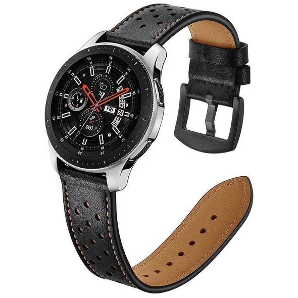Strap for SAMSUNG GALAXY WATCH (46MM) Tech-Protect Leather black 99123321