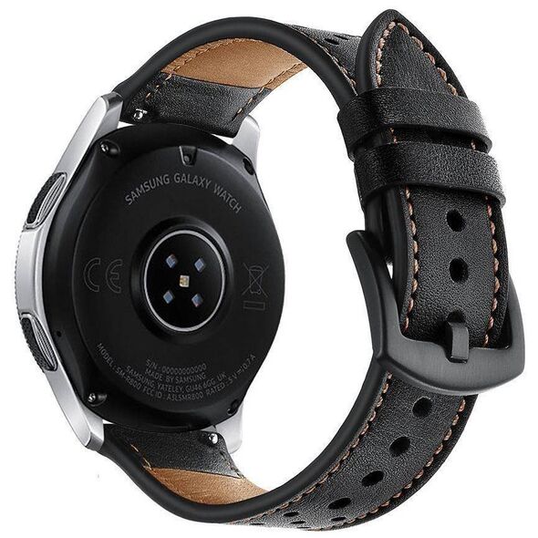 Strap for SAMSUNG GALAXY WATCH (46MM) Tech-Protect Leather black 99123321