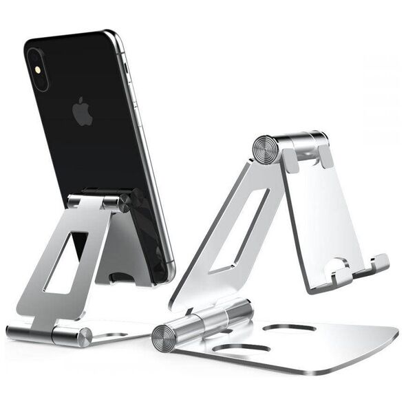 Stand for Phone and Tablet Tech-Protect Z16 silver 0795787711514