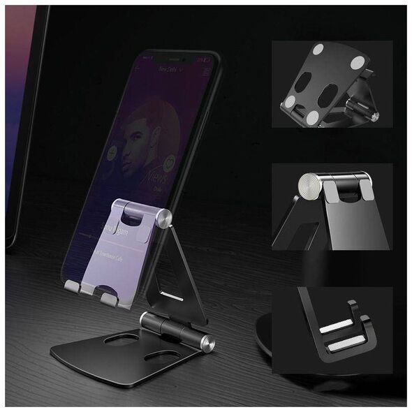 Stand for Phone and Tablet Tech-Protect Z16 silver 0795787711514